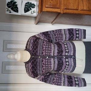 Talbots Vintage Mixed Media Sweater